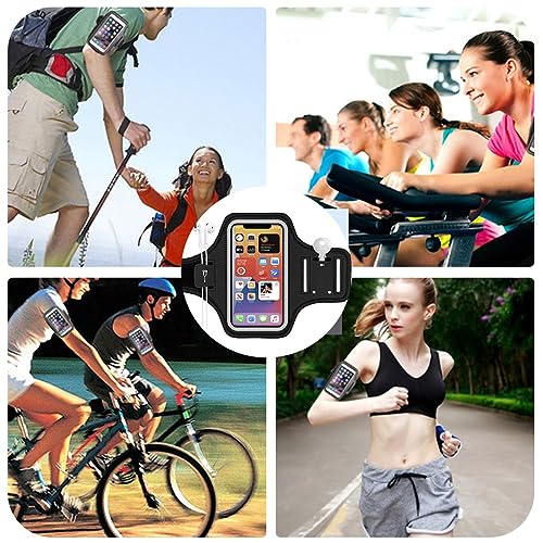 ZKGYUS 1 Pcs Brazalete Deportivo Móvil para Corre, Funda Movil Correr, Portamoviles Running para Smartphones de hasta 6,8 Pulgadas