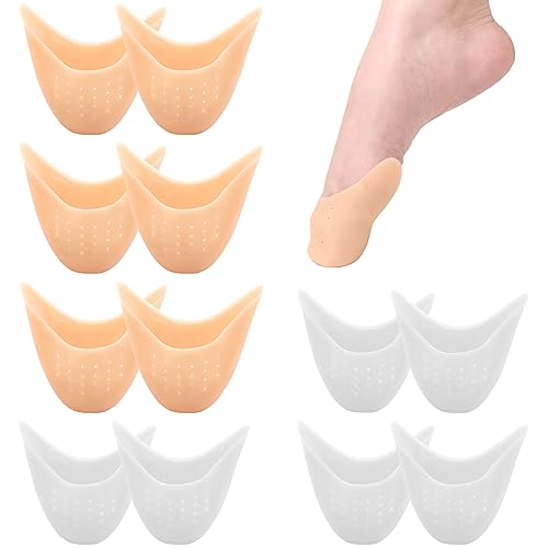 ZOCONE 6 Pares Protectores Dedos Pies Silicona, Punteras de Silicona Toe Protector Dedos Pie Ballet con Agujero Transpirable Protectores de Dedos de Los Pies Silicona Punteras Dedos Pies para Zapatos