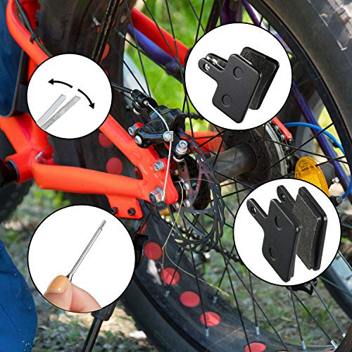 Zonon 4 Pares Pastilla Freno Bicicleta Compatible con TRP Tektro Shimano Deore Br-M575 M525 M515 T615 T675 M505 M495 M486 M485 M475 M465 M447 M446 M416 M415 M395 M375 M315 M355 C501s