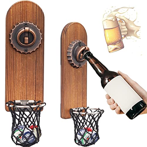 ZONSUSE Abrebotellas Magnético, Abridor Cerveza Pared Extraíble, Abridor de Botellas Personalizado Accesorios de Cerveza Decoración de Bar Regalos para Hombres y Amantes de la Cerveza (Tapas Botella)