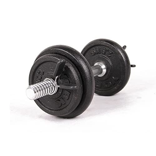 ZoZoMaiy 4 Piezas Collares de Resorte Abrazaderas Pinza de Resorte Mancuerna 25mm Abrazaderas de Resorte de Barra de Bloqueo Usado para Evantamiento Pesas Entrenamiento Fuerza Físico Gimnasio