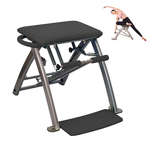 ZTGHS Silla De Ayuda para Yoga Pilates, Banco De Ejercicio Plegable Ajustable para El Hogar Ejercicios De Fitness Multifunción Taburete De Construcción De Fuerza