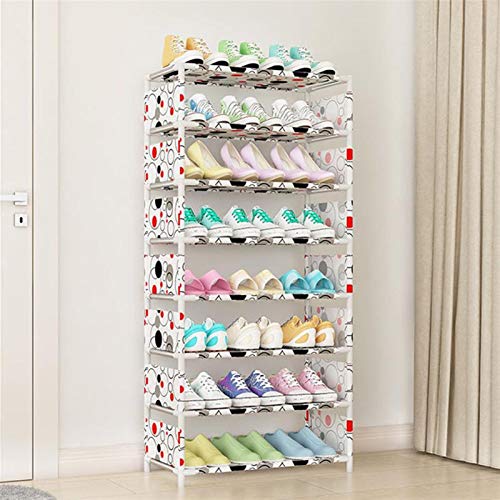 ZXZH Zapato Multicapa de Almacenamiento de Zapatos Muebles para Uso doméstico Zapato Rack de Almacenamiento de Zapatos con Estante de Metal (Color : White Color)