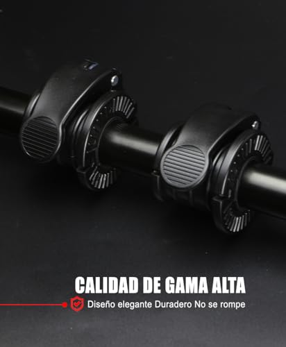 ZY-HUAN Abrazaderas para Mancuernas de 1 Pulgada para Barras Olímpicas, Set de 2 Pares con 6 Cierres Ajustables de 23mm|25mm|28mm|30 mm, Accesorios Ideales para Body Pump, Halterofilia, Fitness