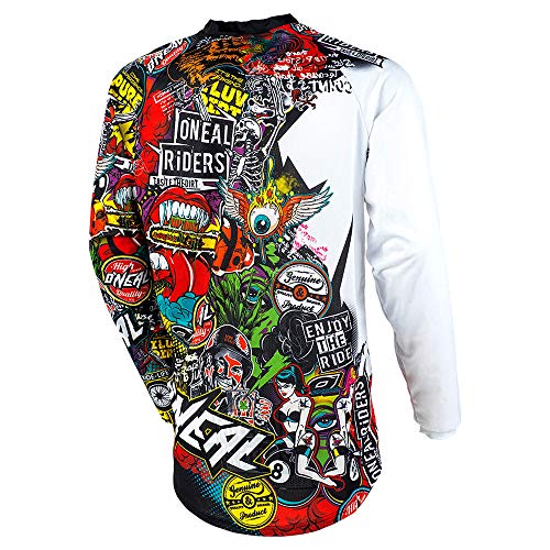 0023C-105 - Oneal Mayhem 2015 Crank Motocross Jersey XL Black/Multi