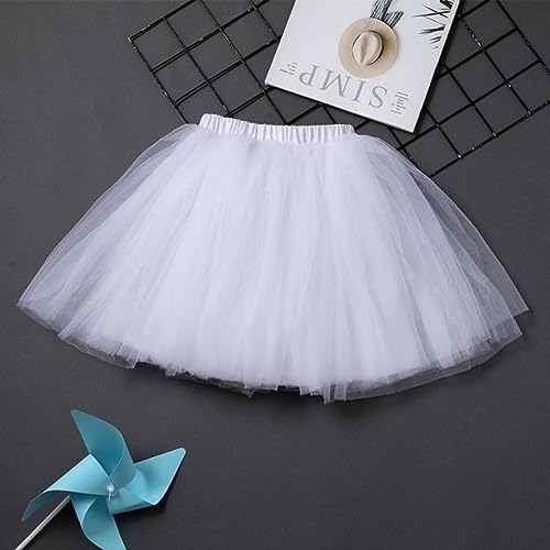 1 Pieza Falda Tutú De 3 Capas De Tul Faldas De Baile Ballet Vestido De Bebé Para Niños Pequeños Vestido De Fiesta Navidad Disfraz De Princesa Para Cumpleaños Fiesta Para Niñas De 2 A 8 Años (Bl