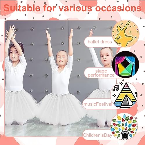 1 Pieza Falda Tutú De 3 Capas De Tul Faldas De Baile Ballet Vestido De Bebé Para Niños Pequeños Vestido De Fiesta Navidad Disfraz De Princesa Para Cumpleaños Fiesta Para Niñas De 2 A 8 Años (Bl