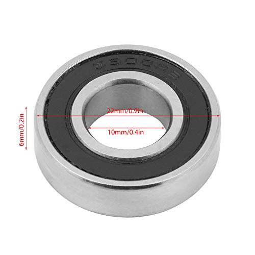 10 Unids 6900-2RS 10 × 22 × 6mm Rodamiento Rígido Sello de Goma Cojinete de Bolas Rodamiento de Alta Velocidad