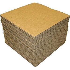 100 CARTONES PROTECTORES PARA EMBALAJE Y ENVIO DE DISCOS DE VINILO (Para el interior de las Cajas entre disco y disco) - Marca Cuidatumusica - / Ref.2161