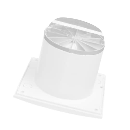 Ø 100mm Válvula Antirretorno Para Ventilador de Pared - Para Tubo de Ventilación - Plástico - Blanco