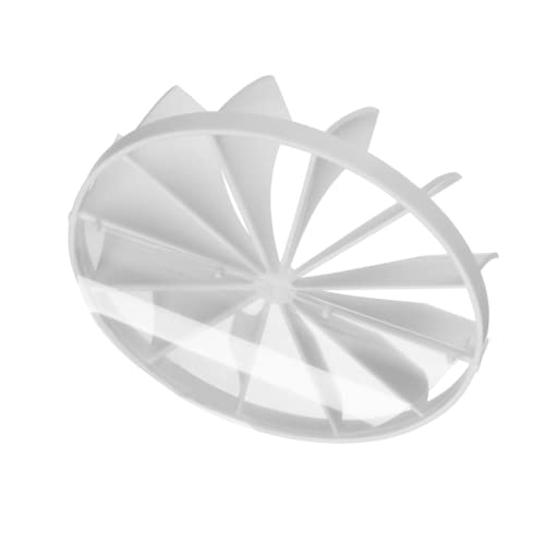 Ø 100mm Válvula Antirretorno Para Ventilador de Pared - Para Tubo de Ventilación - Plástico - Blanco