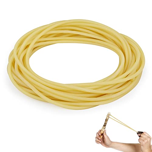 10M Tubo de Caucho de Látex Natural Tubo de Goma Goma Elástica Elástica para Tirachinas, Tirachinas de Goma para Ejercicios de Tracción de Yoga