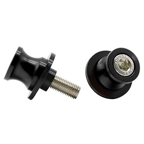 10MM M10*1.25 Deslizador de Brazo oscilante de Motocicleta Compatible con Z750 Z750S ER-6F ER-6N Compatible con Duke 125 200 390 RC 125 200 390 (Negro)