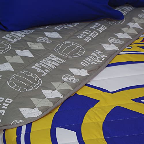 10XDIEZ Colcha de Verano Estampado Infantil - Colcha de Cama Individual Ligera (Cama de 90cm - Real Madrid)