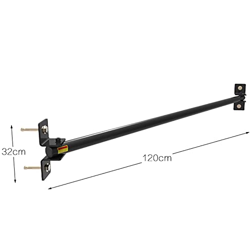 120 cm Barra Dominadas Pared,Esquina de la Pared Acero Station Barra De Dominadas Puerta,Door Pared Elevación Pull Up,Pull Up Bar Puerta,para Entrenamiento En Casa Gimnasio Barras Para(Color:negro A)