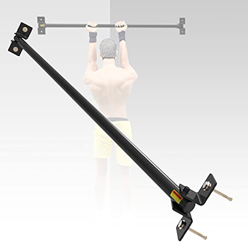 120 cm Barra Dominadas Pared,Esquina de la Pared Acero Station Barra De Dominadas Puerta,Door Pared Elevación Pull Up,Pull Up Bar Puerta,para Entrenamiento En Casa Gimnasio Barras Para(Color:negro A)