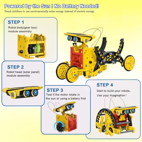 12en1 Stem Juguetes para Niños de 7 8 9 10 11 12 Años Robotics Solar Robot Regalo Navidad Cumpleaños Regalos para Niños de 7 8 9 10 11 12 Años Educativo Ciencia Construcción de Juguetes