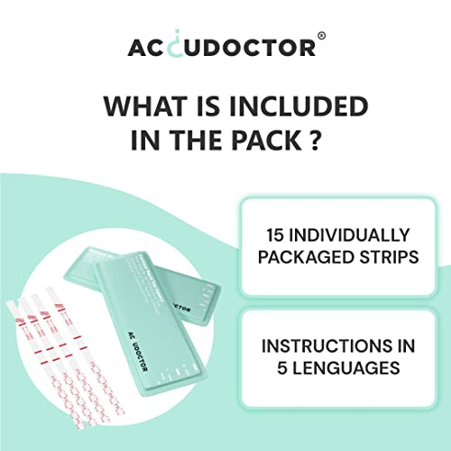 15 Accudoctor Test de Fentanilio Fentanyl Tiras en Orina Prueba de drogas rápida Detección de Drogas Tiras reactivas detección kit antidrogas drogotest tests rapido step Drug Testing detector drogo