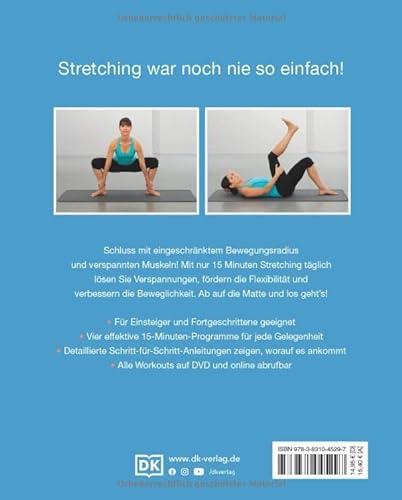 15 Minuten Stretching für jeden Tag: Alle Workouts auf DVD & online