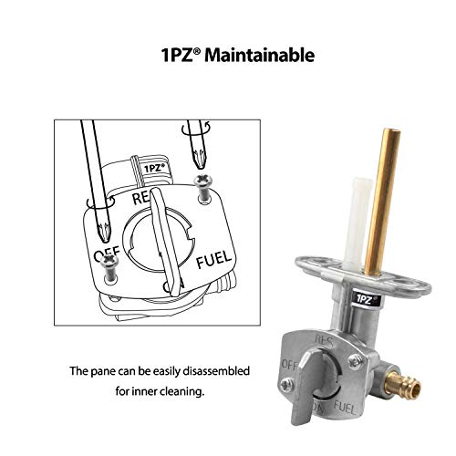 1PZ G01-PK1 Grifo de Gasolina para Moto, Llave de Gasolina para Motocicleta Yamaha XT TZR YFM350 YFM600 Raptor 660 Grizzly Hyosung Kawasaki Bayou 300 Suzuki Quad ATV