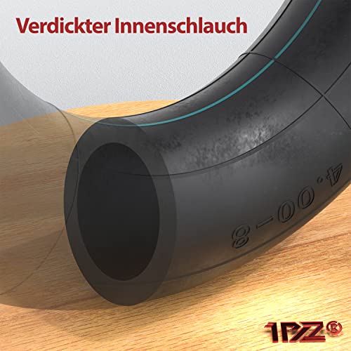 1PZ HUY-NC6 - Manguera de 4,80/4,00-8" con válvula angular de repuesto para minibike Go Kart cortacésped de mano camión carretilla cart Rubber