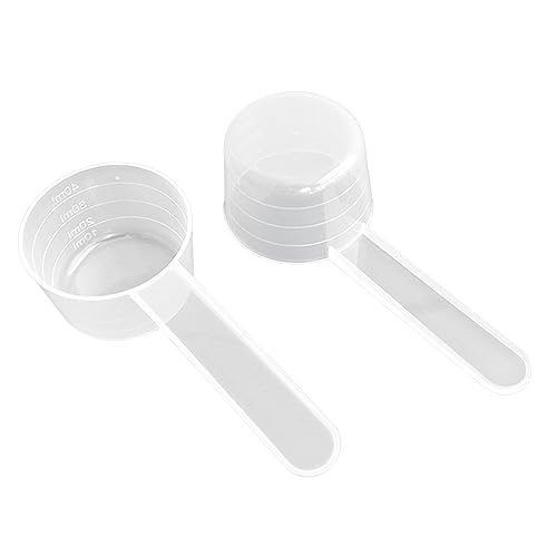 2 Piezas Cuchara Medidora Gramos Cucharas Medidoras Plastico Medidor Gramos Cuchara Dosificadora Cafe Mini Protein Scooper Medidor Gramos Polvo para Cocina, Condimento, Aceite, Café, Té