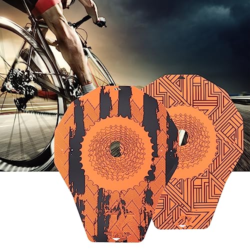 2 Piezas de Frenos de Disco para Cubierta de Bicicleta, Prevención de Manchas de Aceite, Accesorios de Bicicleta, Resistente Al Calor, Limpiador de Cadena de Bicicleta, Lavado de Bicicleta(Abstracto)