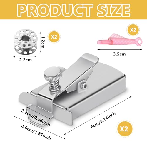 2 Piezas Guías de Costura Magnética, Guía De Costura Multifuncional Guía de Máquina de Coser Imanes, Herramienta de Fijación Multifuncional, para Costura Industrial