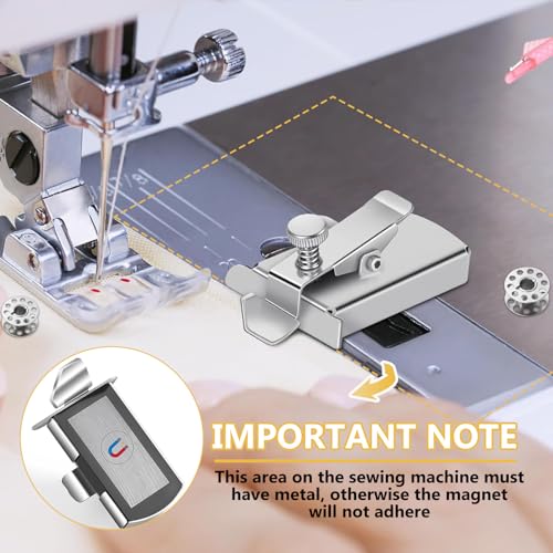 2 Piezas Guías de Costura Magnética, Guía De Costura Multifuncional Guía de Máquina de Coser Imanes, Herramienta de Fijación Multifuncional, para Costura Industrial