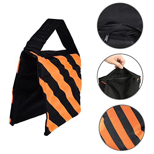 2 Piezas Sacos Arena para Fotografía, Sacos Arena para Trípodes, Bolsas Peso al Aire Libre, Bolsa Arena con Mosquetón, Saco Arena Vacío, para Soporte de Luz, Soporte Brazo, Trípode