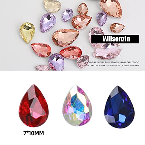 200 Piezas Gemas de Diamantes de imitación de Cristal Vidrio, Artesanías de pedrería de Colores, pedrería Gemas de Cristal, artesanías de Piedras Preciosas de Cristal pedrería Cristales de Cristal