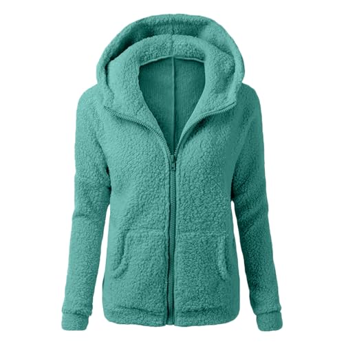 2023 Chaquetas de Felpa Suave para Mujer Cálida Cremallera Abrigo con Capucha Casual Suéter Ligero y Cómodo Sweatshirt Hoodie Talla Grande Rapa Mjuer Invierno Blusas Tops Baratas Cazadora Jersey