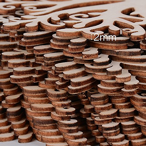 20pcs (12.4 * 12.4cm) Adorno Madera Arbol de la Vida Colgante Decorativo para Decoración Boda Fiesta Scrapbooking Regalo Bricolaje DIY Manualidades