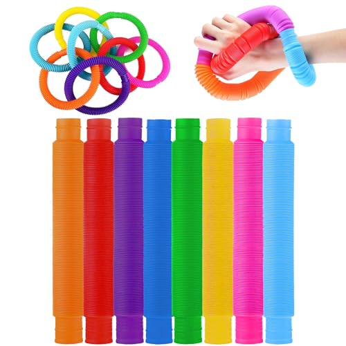 24Pcs Tubos Sensoriales Niños - Juguetes Sensoriales Autismo - Fidget Toy - Juego Tubos Niños - Tubos Moldeables Niños. (24pcs)