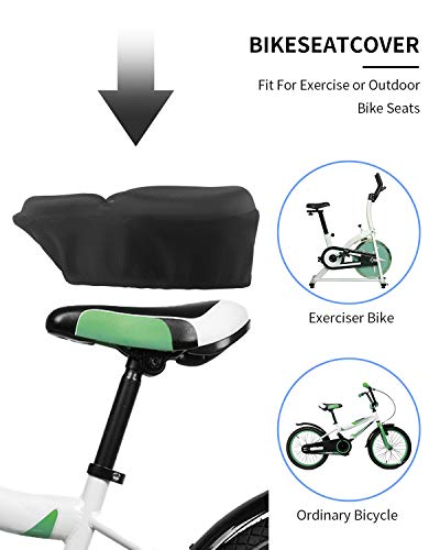 29 x 27 cm Funda de Gel para Sillín de Bicicleta para Hombres y Mujeres Suave Cómodo Transpirable Ancho Funda de Gel para Asiento de Bicicleta para Bicicleta de Montaña Carretera