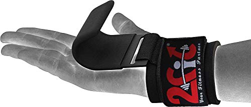 2Fit Your Fitness Partner Correas de elevación profesionales y correas de ganchos resistentes para un máximo agarre – Guantes de peso muerto y almohadillas de agarre alternativa en fitness gimnasio entrenamiento de potencia