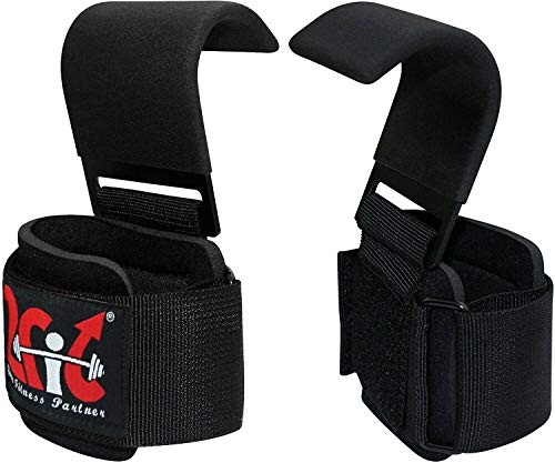 2Fit Your Fitness Partner Correas de elevación profesionales y correas de ganchos resistentes para un máximo agarre – Guantes de peso muerto y almohadillas de agarre alternativa en fitness gimnasio entrenamiento de potencia