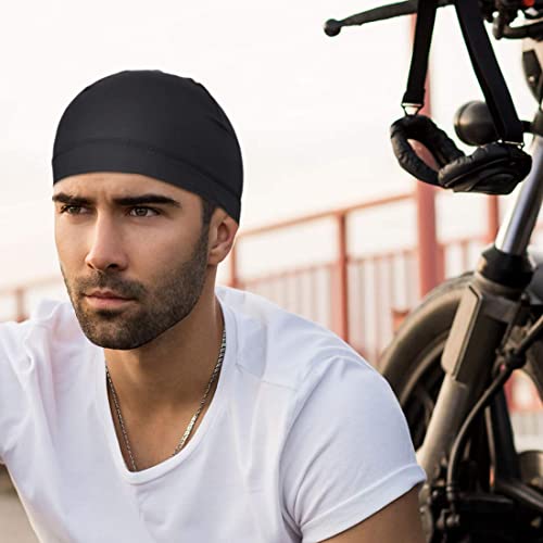 2Pcs Gorros Ciclismo Bajo Casco Skull Cap Hombre Sotocasco Bici Verano Gorro Bicicleta Cabeza Bajo Casco Transpirable Pañuelo Cabeza Ciclismo Gorros para Motociclismo Ciclismo