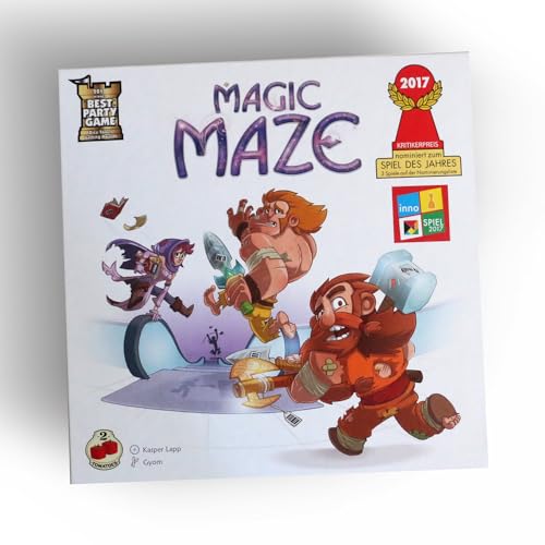 2Tomatoes Games Magic Maze | Juego de Mesa Cooperativo | Idiomas: Español y Catalán | 1-8 Jugadores | Edad: +8 Años | Colaboración y Resolución de Acertijos