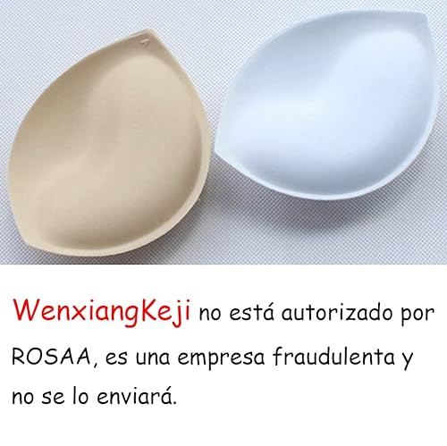 3 Pack Almohadillas Sujetador Push-up, Rellenos Inserciones de Lencería Repuesto Extraíble Triangulo para Bikinis/Top deportivo/Bañador/Sujetadores de Lactancia Beige apto (3 Copa Media Grueso)