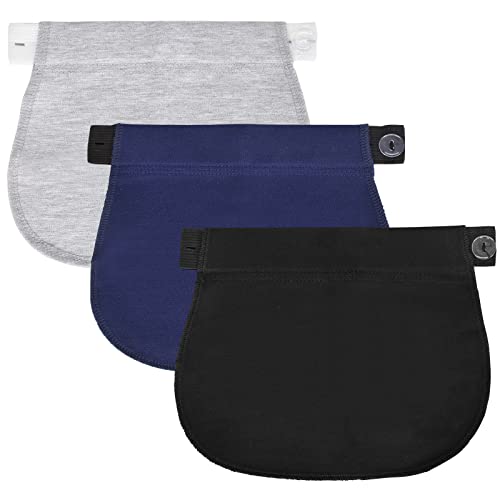 3 Piezas Extensor de Pantalones de Maternidad Extensores de Botón de Pantalón Elástico Extensor de Pretina Ajustable Extensores de Cintura de Embarazo Pantalon, 22 * 20 * 16 CM