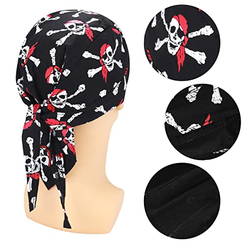 3 Piezas Sombreros CorrerGorras Pañuelos Cabeza Bandana Hombre Deportivas Transpirables SudorGorras CiclismoSombreros Pañuelo Piratas Absorben HumedadGorras SkullForros CascosGorras Algodón