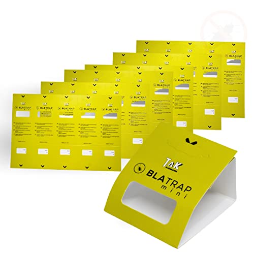 30 PCS - Trampas para Cucarachas Adhesivas Extra-Fuertes Profesional con Atrayente Alimentario para la casa - Sin Veneno ni Biocidas - Fabricadas en Europa - (30 Unidades)