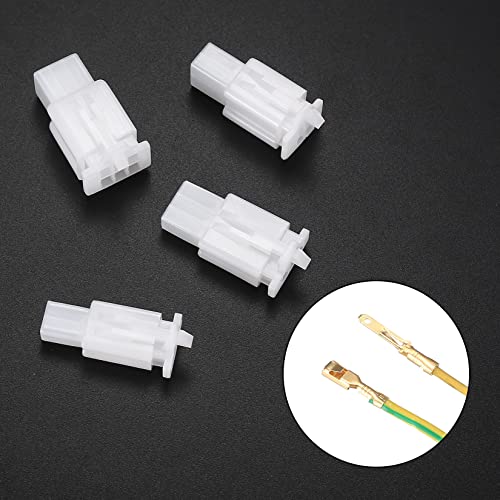 380 Piezas Kit de Conector Automotriz, 2.8mm 2/3/4/6 Pin Kit de Conectores de Cable Eléctricos, Bloque de Terminales Automotriz para Motocicleta, Coche, Camión, Scooter