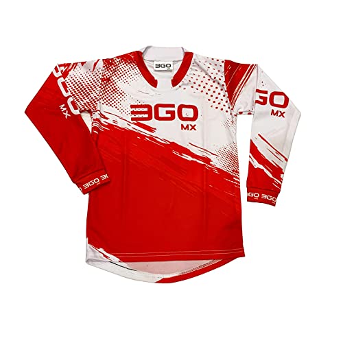 3GO KIDS MX RACE SUIT New Motorbike Motocross Clothing Quad Kart ATV Child MTB BMX Pit Dirt Bike Racing Sports Junior Pant Shirt Kit -Red-5-7-22