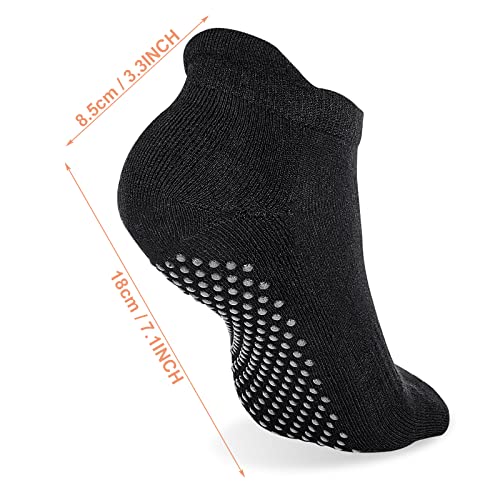 4 Pares Calcetines de Yoga Calcetines Antideslizantes para Mujer Fit Yoga Pilates Ballet Low Top Calcetines Deportivos