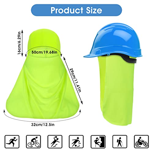 4 Piezas Gorra Cubre Cuello para Hombre, Casco de Proteccion Solar, Sombreros para Pescar Montar Balaclava ColumbiaTrail Running