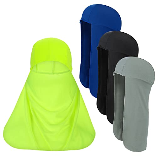 4 Piezas Gorra Cubre Cuello para Hombre, Casco de Proteccion Solar, Sombreros para Pescar Montar Balaclava ColumbiaTrail Running