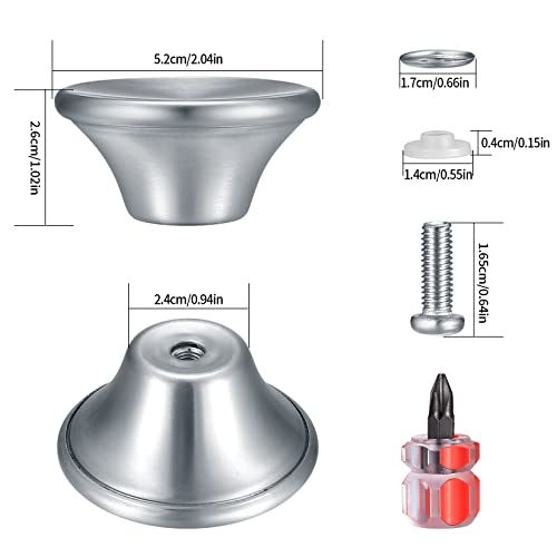 4 Piezas Perillas para Tapa de Cacerola, Asas y Pomos Universales de Repuesto, Mango Pomos Tapa Cacerola de Perilla de Olla Compatibles con Horno Holandés/Le Creuset/Aldi Lodge