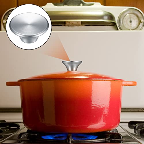 4 Piezas Perillas para Tapa de Cacerola, Asas y Pomos Universales de Repuesto, Mango Pomos Tapa Cacerola de Perilla de Olla Compatibles con Horno Holandés/Le Creuset/Aldi Lodge